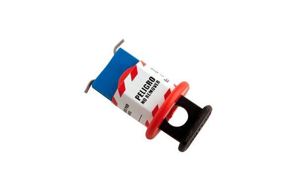 BLOQUEO DE BREAKER ELÉCTRICO AZUL DE 16 MM