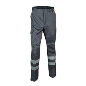 PANTALÓN CARGO GABARDINA CON CINTA REFLECTIVA