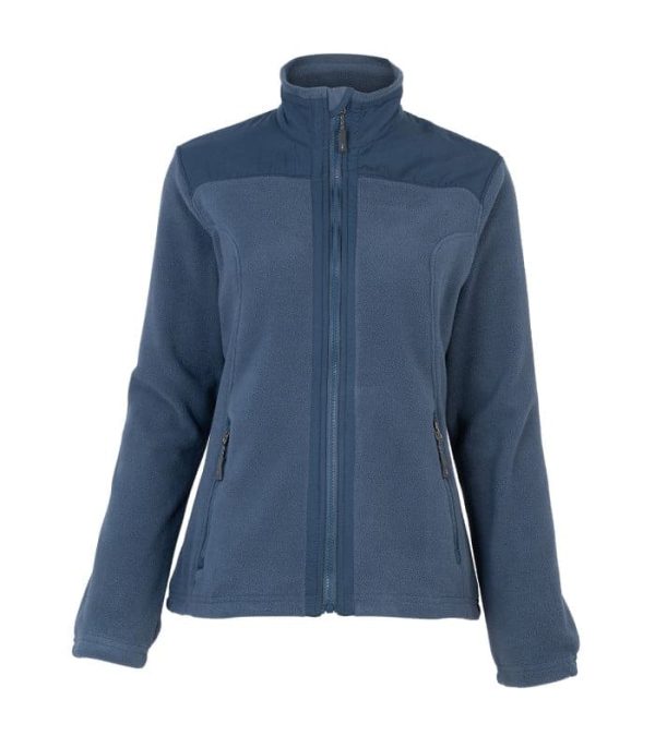 MICROPOLAR TELA PLANA MANGA LARGA MUJER AZUL ROYAL